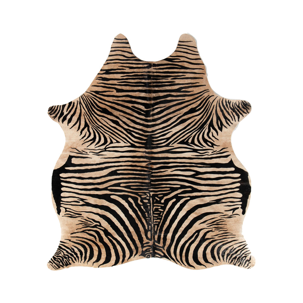 Zebra Printed Hide Rug
