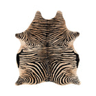Zebra Printed Hide Rug