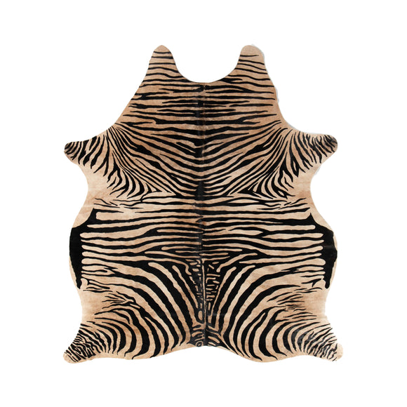 Zebra Printed Hide Rug