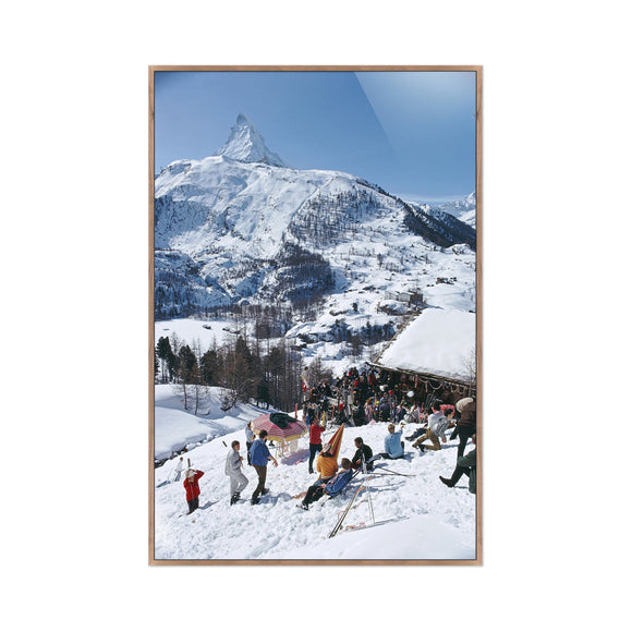 Zermatt Skiing II by Slim Aarons Wall Art