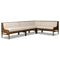 Priscilla L Shape Dining Banquette  option L Shape / Large: 113 in width
