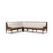 Priscilla L Shape Dining Banquette  option Left Facing / Medium: 98 in width