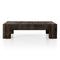 Abaso Coffee Table  option Ebony Rustic Wormwood Oak