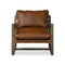 Ace Lounge Chair  option Raleigh Chestnut Leather / Lamont Natural