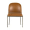 Astrud Dining Chair  option Brushed Slate / Sierra Butterscotch Faux Leather