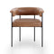 Carrie Dining Chair  option Chaps Saddle Leather