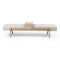 Fawkes Bench  option Savoy Parchment / Vintage White Wash Oak