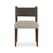 Ferris Dining Chair  option Nubuck Charcoal Leather / Tulsa Ink / Antique Sable