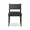 Ferris Dining Chair  option Palermo Black Leather / Gibson Black / Black Ash