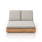 Kinta Outdoor Double Chaise Lounge  option Venao Grey