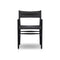 Lomas Outdoor Dining Armchair  option Vintage Coal / Black Teak