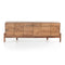 Reza Media Console  option Smoked Honey / Toasted Acacia / Raw Brass