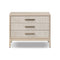 Rosenell 3-Drawer Nightstand  option Natural Oak Veneer