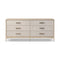 Rosenell 6-Drawer Dresser  option Natural Oak Veneer