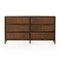 Sydney 6 Drawer Dresser  option Brown Cane / Brown Wash