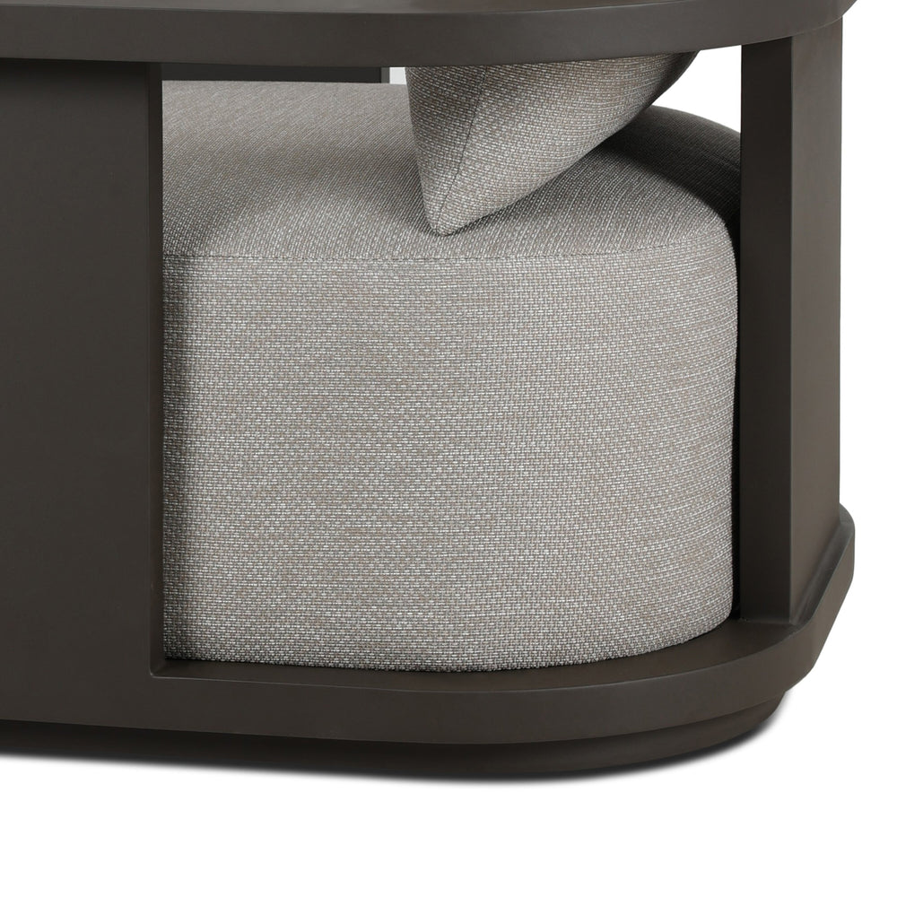 Tahana Outdoor Metal Swivel Chair