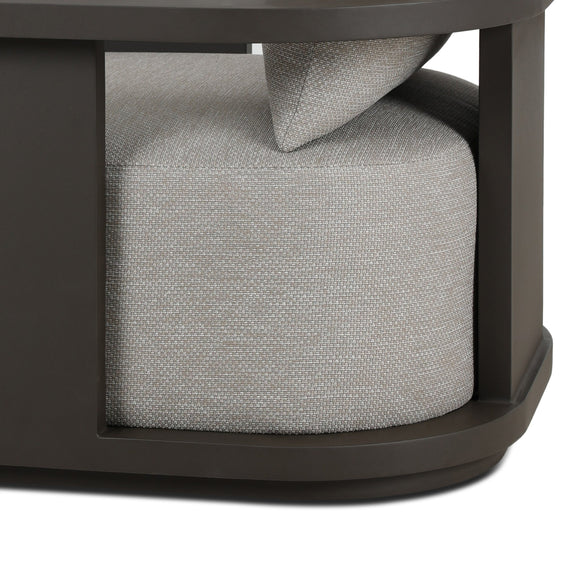 Tahana Outdoor Metal Swivel Chair