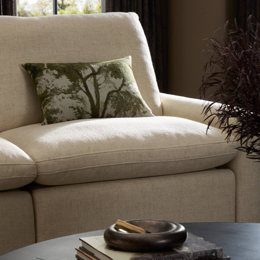 Toile Lumbar Pillow