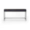 Trey Modular Writing Desk  option Black Wash Poplar / Toffee Leather