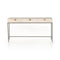 Trey Modular Writing Desk  option Dove Poplar / Toffee Leather