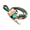 Franco Dog Leash  option Leash with Gerda Natural Poop Bag Holder