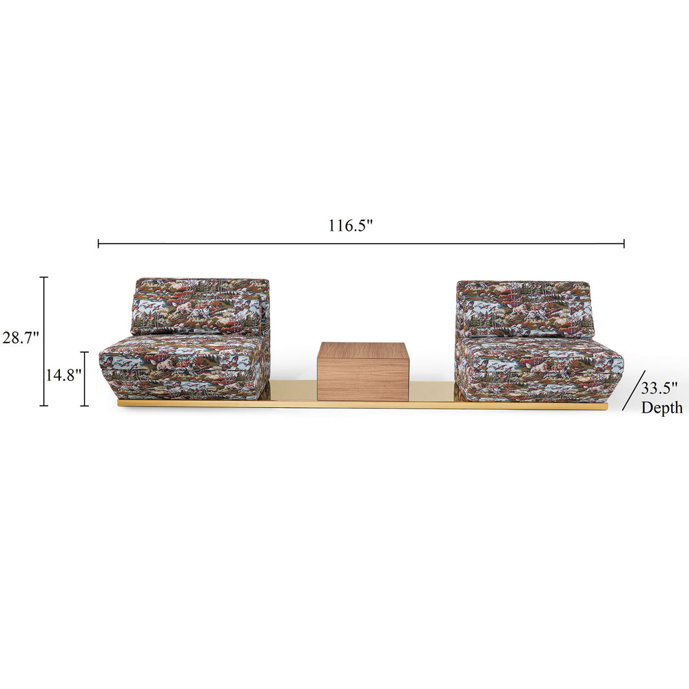 Dialogo Modular Sofa with Small Table