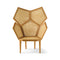 Lui 5A Lounge Chair  option 302 Natural Mahogany