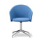 Gomo 4-Point Swivel Base Armchair  option Myr 742 / Mylla 741 / Polished Aluminium