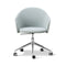 Gomo 5-Star Swivel Armchair  option Mylla 881 / Polished Aluminium