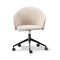 Gomo 5-Star Swivel Armchair  option Nubuck 501 Light Sand / Black