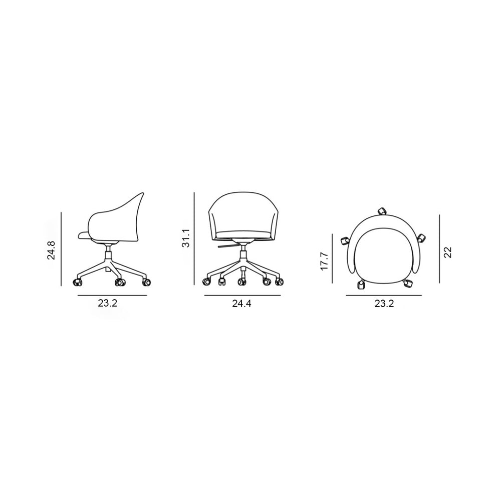 Gomo 5-Star Swivel Armchair