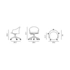 Gomo 5-Star Swivel Armchair