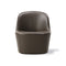 Gomo Lounge Chair  option Primo 86-1 Dark Brown Leather