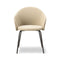 Gomo Tube Base Armchair  option Mylla 221 / Flint