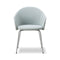 Gomo Tube Base Armchair  option Mylla 881 / Brushed Steel