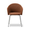 Gomo Tube Base Armchair  option Myr 362 / Brushed Steel