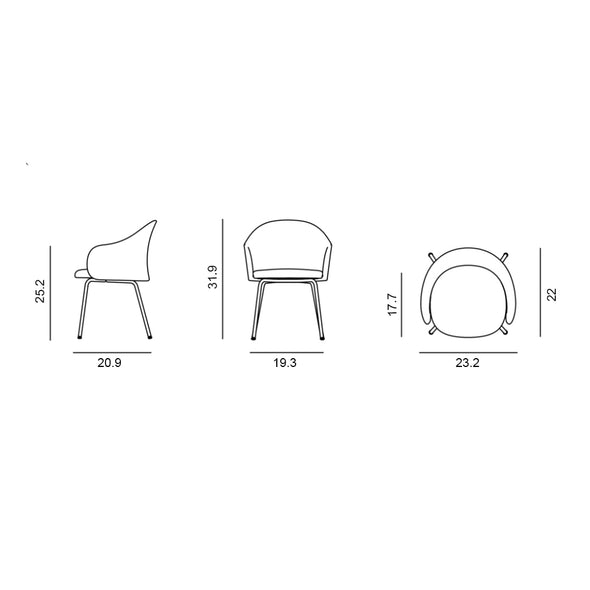 Gomo Tube Base Armchair
