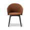 Gomo Wood Base Dining Armchair  option Myr 362 / Black Lacquered Oak