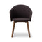 Gomo Wood Base Dining Armchair  option Vidar 386 / Smoked Oak Stained