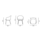 Gomo Wood Base Dining Armchair