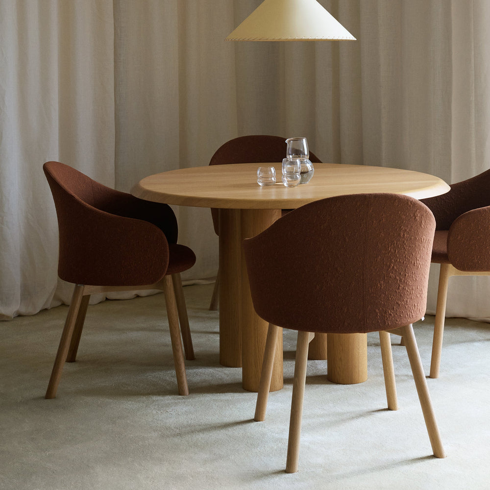Gomo Wood Base Dining Armchair