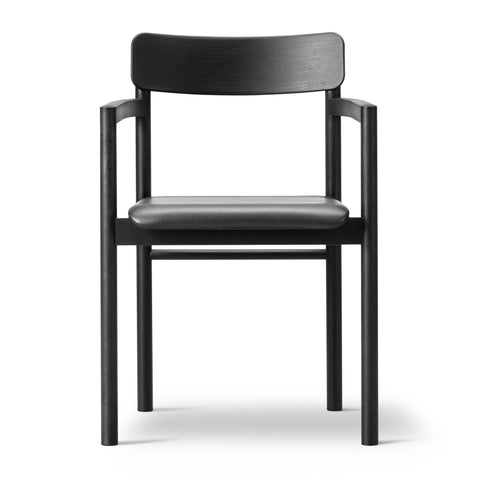 Post Upholstered Dining Armchair