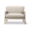 Savannah Club Chair  option Grand Linen / Grand Linen / Oak Light Oiled