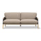 Savannah Sofa  option Elle 02 / Organic 906 Mocca Leather / Oak Light Oiled
