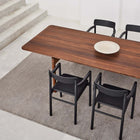 Post Upholstered Dining Armchair
