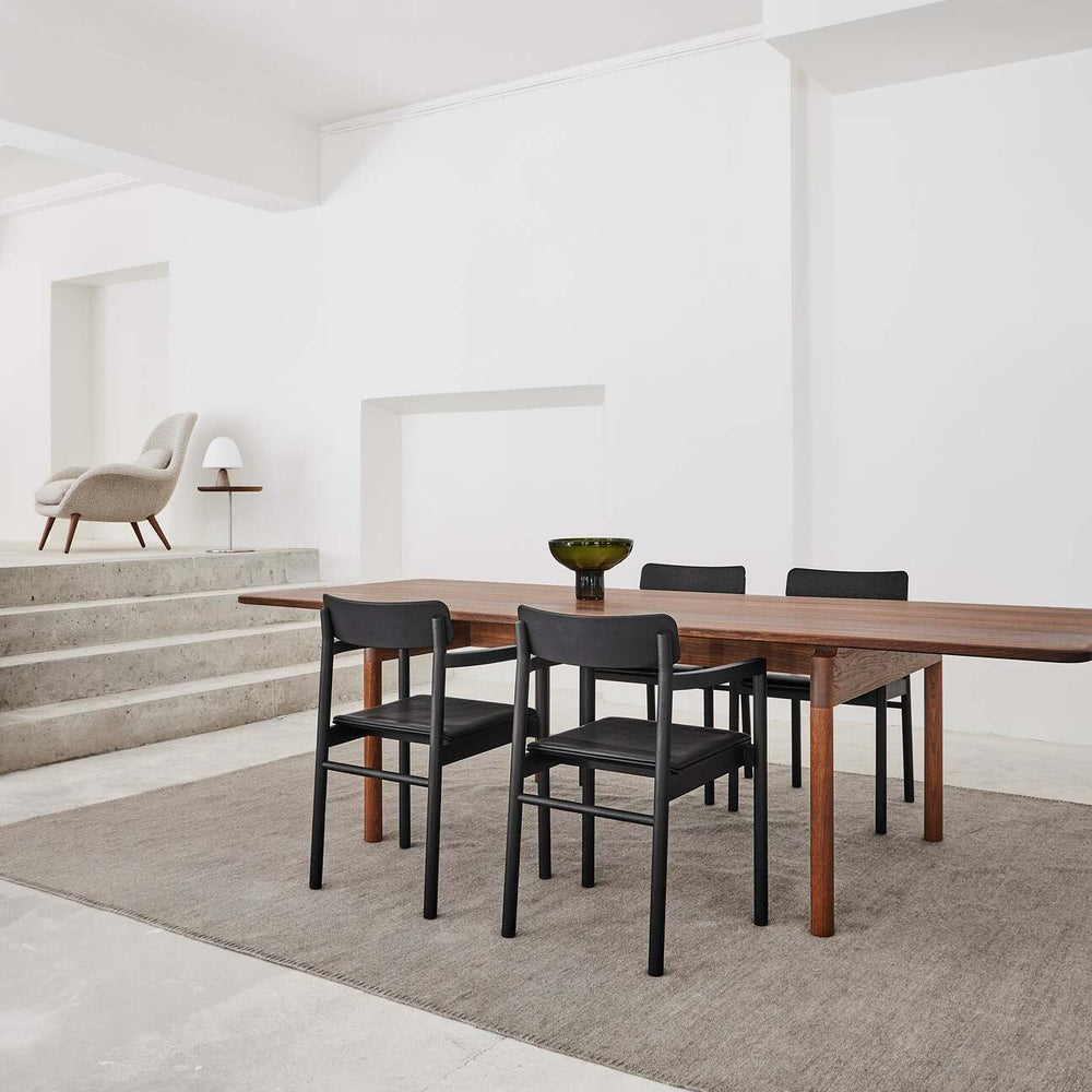 Post Upholstered Dining Armchair