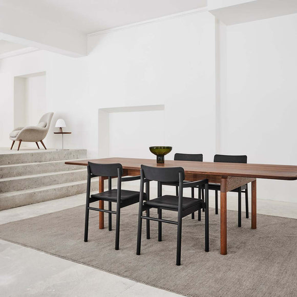 Post Upholstered Dining Armchair
