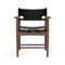 Spanish Dining Armchair  option Black Saddle Leather