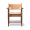 Spanish Dining Armchair  option Natural Saddle Leather