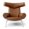 Wegner Ox Lounge Chair  option 75 Cognac Primo Leather